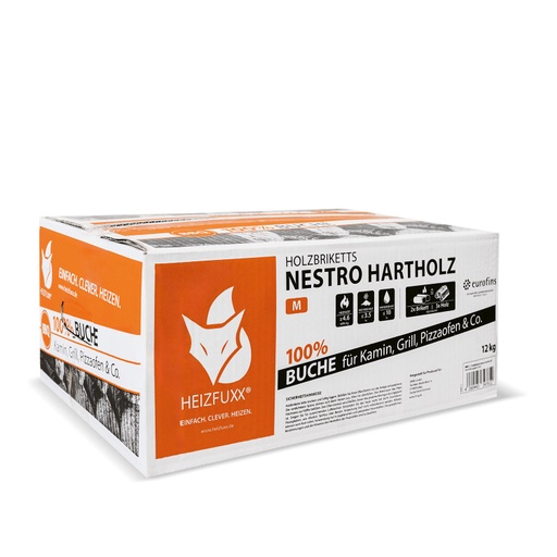 [BNK12] Heizfuxx Nestro Hartholz M Karton 12 kg